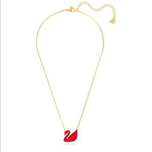 Swarovski Swan pendant in red